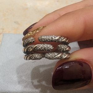 David Yurman willow tree row ring